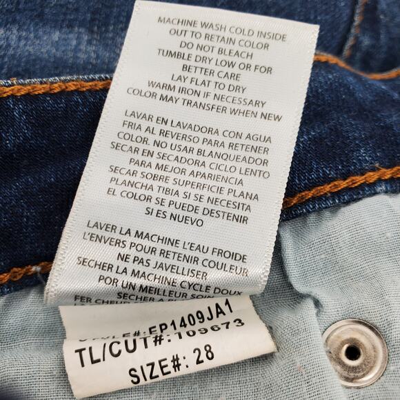STS Blue Jeans Womens 28 Taylor Tomboy Cuffed Mid Rise Distressed Pre-Owned - Picture 5 of 5